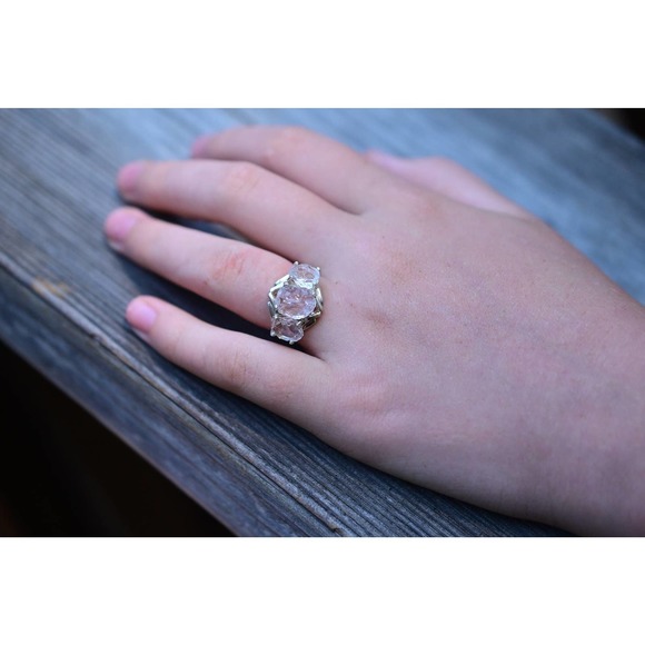 Natural Diamond Ring, Raw Diamond Ring, Uncut Diamond Ring, Engagement R… - Picture 4 of 4